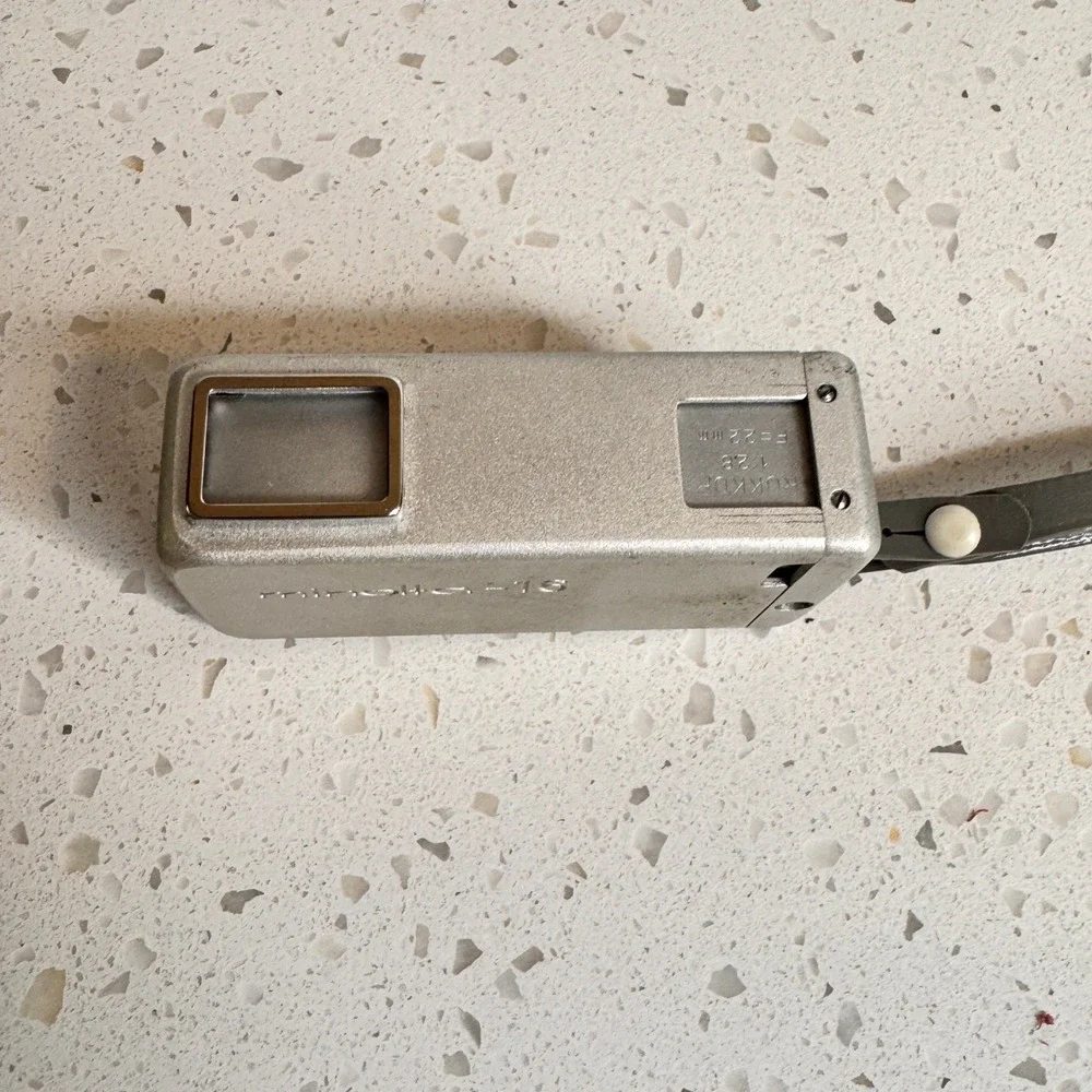 Minolta-16 Subminiature Film Camera w/ Leather Case Spy Vintage‎ Photography